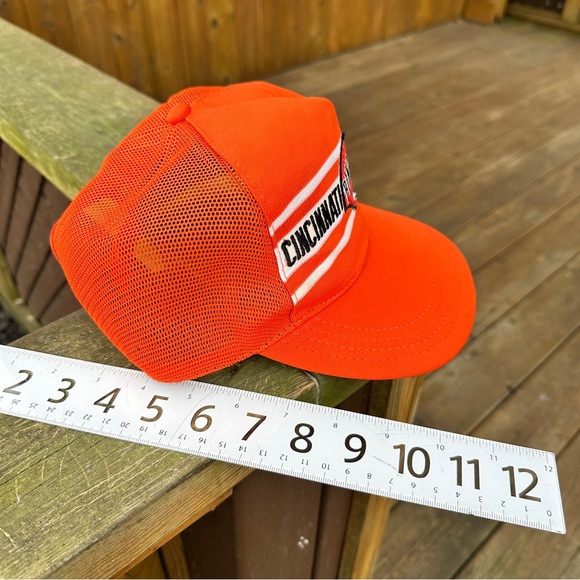 Vintage Cincinnati Bengals Ball Cap Snap Back Mesh  -  Orange Football NFL Hat - Picture 4 of 7